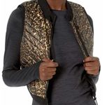 Calvin Klein Performance Cropped Animal Print Vest Women's XL Black Quilted Photo 0