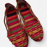 Huaraches, Colorful Vibrant Woven Sandals, EU Size 39 Pink Photo 0