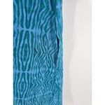 Fresh Produce  Teal Blue Abstract Pattern V Neck 3/4 Sleeve Tunic Top Size Large Photo 4