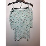 Brand New Roudelain Women's Size Medium Blue Petal 2 Piece Pajama Set Sleepwear Photo 3