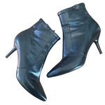 via spiga  Madeline black Leather Stilettos Ankle Boots Booties size 7.5 Photo 0