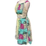 Raga Anthropologie Floral Print Sequin Sheer Boho Chic Midi Dress Size Small NWT Photo 4