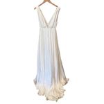 Joanna August NWT  Joplin Slit Front Button-Up V-Neck Wedding Dress Size 2 Photo 5