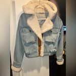 We The Free Free People Perry Hooded Denim Jacket $148 MSRP Photo 8
