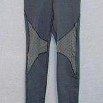 Aerie chill play move gray high waisted mesh panel athletic leggings size small Photo 0