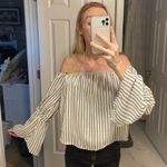 Altar'd State Striped Off The Shoulder Top Photo 0