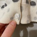 CAbi White & Grey Polka Dot 3/4 Sleeve Cardigan Sweater Womens S Casual Preppy Photo 9