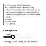 J.Crew  Wide-Rib Curved-Waist Cheeky String Bikini Bottom With Rings in Green M Photo 7