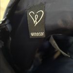 Windsor Blue Ember Satin Floral Formal Hoco Mini Dress Off Shoulder Sweetheart 8 Photo 5