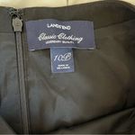 Lands' End Lands’ End Black Structured Midi Dress - Size 10P Photo 6