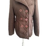 Jones New York  Brown Double Breasted Coat Jacket Size Medium Photo 1
