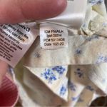 Eileen West Floral Cap Sleeve Round Neck Jersey Knit Cotton Nightgown sz medium Blue Photo 2