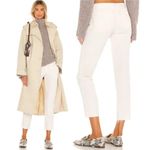 Nili Lotan East Hampton Slim Fit Frayed Hem Cropped Pants Eggshell Womens Size 0 Photo 1