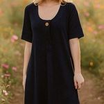 The Territory Ahead NWOT  Black Summer Comfort Midi Dress Capsule Women’s XL Photo 0