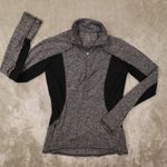 Athleta  Women's Gray Black Colorblock Running Wild Half Zip Pullover‎ Size Small Photo 0