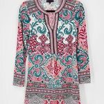 Hale Bob  beautiful vibrant V-Neck dress knee length size S grad party bohemian Photo 0