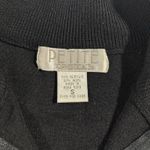 Petite Sophisticate  Long Sleeve Collared Black Midi Dress Gold Tassel‎ Sz Small Photo 5