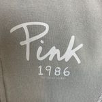 PINK - Victoria's Secret Victoria's Secret Pink Gray Yoga Ultimate Quarter Zip Jacket Photo 3