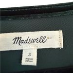 Madewell Emerald Green Velvet Butterfly Top, S Photo 4