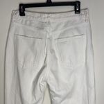 AGOLDE  Fen High Rise Relaxed Organic Cotton White Distressed Crop Jeans Size 28 Photo 3