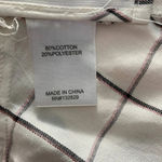 superdown  Marrie Flannel Puff Sleeve‎ Top White & Pink Size US Large Photo 12
