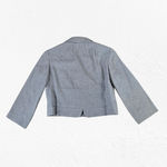 Saks 5th Avenue 1950s Vintage Saks Fifth Avenue Gray Bow Tie Waist Cropped Wool Jacket Size 6 Photo 7