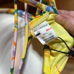 Relleciga NWT  Yellow Purple Floral Push Up Bikini Top Twist Underwire Size XXL Photo 7