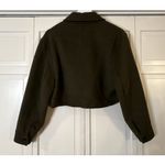 House of Harlow 1960 green wool blend cropped jacket size small Photo 10