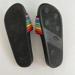 Melissa MLSA  3D rainbow stripe slides made in Brazil Size 6 Photo 10