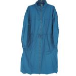 Spiritual Gangster  Natasha Teal Blue Jacket Rain Mac / Trench Coat - Size M -NEW Photo 2