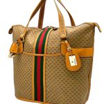 Gucci  GG Sherryline Oversized Tote Bag With: Double Zip Padlock Key Hangtag Photo 3