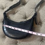 Leather Crocodile Embossed Bag Black Photo 13