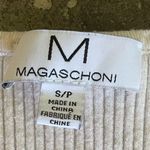 Magaschoni  Cream Color Sleeveless V-Neck Sweater Dress Size Small Photo 3