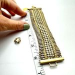 Stella & Dot  Phillipa Statement Bracelet Wide width Layering Gold tone Photo 8