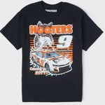 Hooters Black Racecar Short Sleeve T-shirt NWT! Photo 0