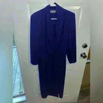 Liz Claiborne Vintage   long sleeved purple dress size 8 Photo 2