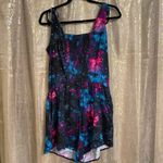 Hot Topic Black Pink Teal Galaxy Space Shorts Romper XL, NWT Photo 1
