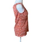 Vintage Y2K Babydoll Top Younique Large Terracotta Embroidered Feminine Floral Orange Photo 2