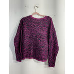 Apt. 9 Womans  Sweater Pullover Medium Animal Print Long Sleeve Crewneck Photo 1