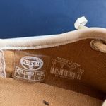 Fossil  Gold Metallic Shimmer Statement Sneakers Lace Up Comfort Shoes Size 7 Photo 8