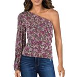 Lucy Paris NWT! Asymmetric Open Shoulder Blouse - Size Medium Photo 0