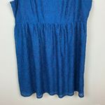 Lane Bryant ‎ Dress 24 Lace Fit & Flare Blue Teal Sleeveless A-Line Plus Photo 2