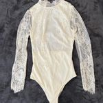 Willow + Root Boutique High Neck White Lace Body Suit Photo 0