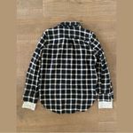 monrow plaid flannel button down shirt Black Size L Photo 4