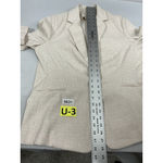 Anne Klein Womans  Blazer Large Beige White button Padded Shoulders Photo 6