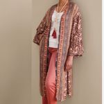 Soft Surroundings  Veneto Brown Metallic Topper‎ Cardigan Sz L Photo 2