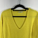ALC Frank A.L.C. Wool Cashmere Blend Yellow Sweater V Neck Women’s Size Medium Designer Photo 2