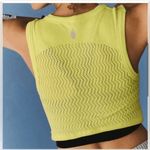 Free People  Movement Modal Mesh Cropped Lime Green Stretch Tank Top XS/S Photo 6