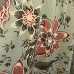 SO BRAND DRESS ELADTIC NEECKLINE WORN ON OR OFF SHOULDER LIGHT GREEN WITH MAUVE Photo 8