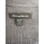 Tommy Bahama  Women Size XS Brown Linen Collared Shirt Dress Roll-Tab Sleeve Photo 8